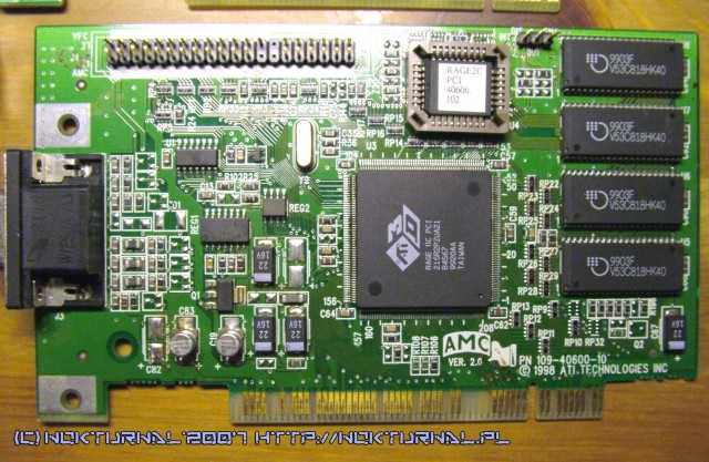 ATI Rage IIc graphics card supported by Eclipse PCI interface