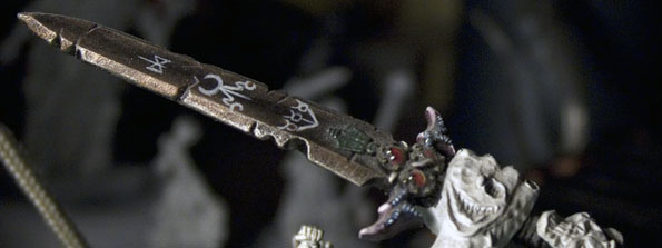 Nurgle greater daemon sword close-up