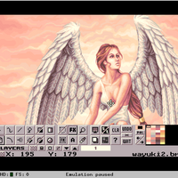 Screenshot, Hatari emulator 320x240px 8-bit mode